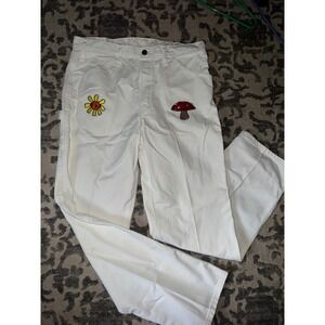 Dickies Drew Phillips women's white painter carpenter‎ pants size 32X 30